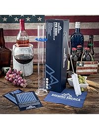 vidrio hidrómetro Tubo de ensayo Jar Diseñada Vaso para bebidas Gravedad específica, Kits de alcohol, destilada Moonshine, Homebrew cerveza, Home Vino Making. Cilindro de borosilicato