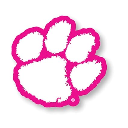 Amazoncom Clemson Tigers Auto Decal Pink Classic