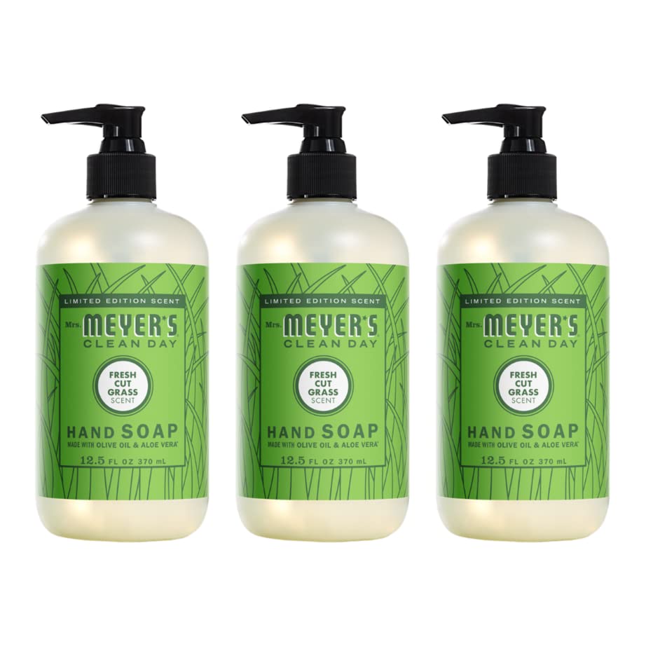 Mrs. Meyer's Fresh Cut Grass Liquid Hand Soap, 12.5