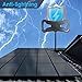 Outdoor 150 Miles Attic HD Antenna - Bestrillion 2017 Digital TV Antenna with Signal Amplifier Kit and Easy Installation for 1080P High Reception Free Gain with 30Ft Coaxial Cable and Mount Pole