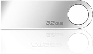 USB 2.0 Flash Drive - Ellipal 32GB USB Flash Drive w/ 100MB/s Transfer Speed, Ideal for Home & Office Use