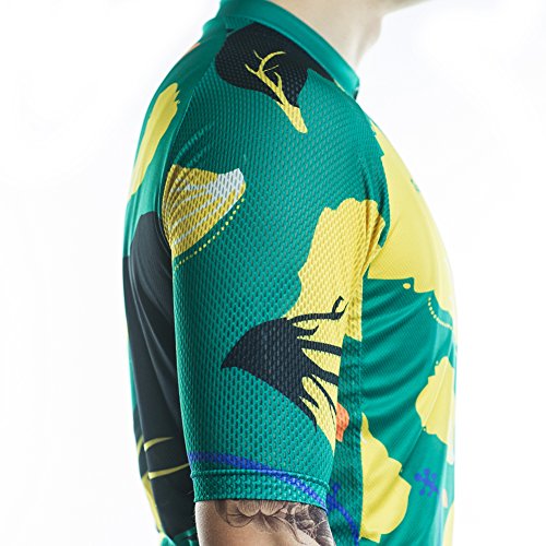 Racmmer Mens Breathable Short Sleeve Cycling Jersey Bike Shirt Cycling Clothing