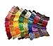 150 Skeins of 8m Multi-Color Soft Cotton Cross Stitch Embroidery Threads Floss Sewing Threads