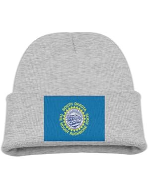 South Dakota State Flag Kid’s Hats Winter Funny Soft Knit Beanie Cap Children Unisex