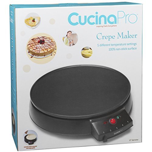 Crepe Maker and NonStick 12" Griddle Electric Crepe Pan with Spreader