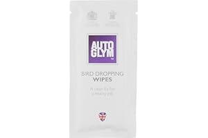 Autoglym Bird Dropping Wipes, x10 - Car Cleaning Wipes Offer A Quick, Clean Fix for A Mucky Job