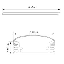 TORCHSTAR 5 Pack 3.3ft/1m Aluminum U-Shape Channel