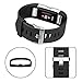 Vancle Fitbit Charge 2 Bands, Classic Edition Adjustable Comfortable Replacement Strap for Fit bit Charge 2 (No Tracker) (1PC (Black), Small)