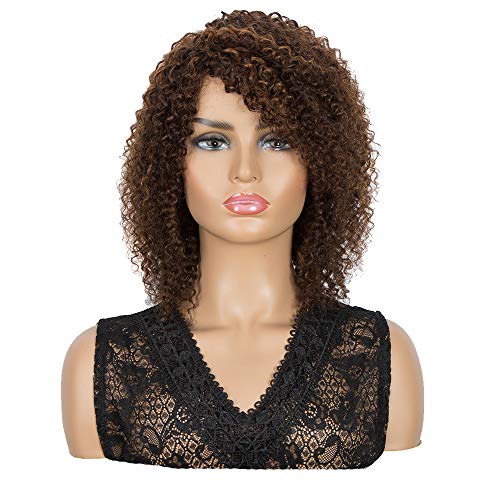 NOBLE-GIRL-Human-Hair-Curly-Wigs-with-Bangs-Short-Kinky-Curly-Wigs-for-Black-Women-Curly-Bob-Wigs-Brazilian-Virgin-Human-Hair-Wigs-Side-Part-Glueless-11-inch-Brown-Wigs