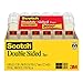 Scotch Brand Double Sided Tape, No Liner, Strong, Engineered for Office and Home Use, 1/2 x 500 Inches, 6 Dispensered Rolls (6137H-2PC-MP)