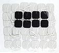 Syrtenty 2" Square TENS Unit Electrodes 2x2 - 44 Pack Electrode Pads for TENS Massage EMS - 100% Satisfaction Guarantee