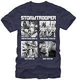 Star Wars Men's What Troopers Do T-Shirt, Navy, XX-Large
