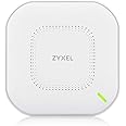 Zyxel True WiFi 6 AX3000 Multi-Gigabit Business Access Point | 2.5G Uplink & 1 GbE Passthrough | Mesh, Seamless Roaming, Captive Portal | Hybrid Cloud | POE+ Support | AC Adapter Included | NWA210AX