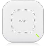 Zyxel True WiFi6 Wireless Access Point (802.11ax Dual Band), 3.0 Gbps with Quad Core CPU and Dual 4x4 5GHz + 2x2 2.4GHz MU-MI