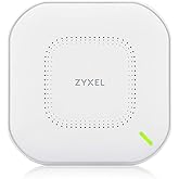 Zyxel True WiFi6 AX3000 Wireless Access Point (802.11ax Dual Band), 3.0 Gbps with Quad Core CPU and Dual 4x4 5GHz + 2x2 2.4GH