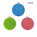 Dishwashing Brush Silicone Sponge Dish Brush Cleaner Shinefuture Multipurpose Antibacterial Silicone Dishwashing Scrub Scrubber Sponge Heat-resistant Mat Gloves Drink Coatsers Set of 3