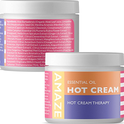 Premium Cellulite Natural Skin Care Treatment Anti-Aging Cream Skin Tightening Moisturizer Massage Boosts Circulation for Muscle and Joint Pain Relief Antioxidant Pure Essential Oils for Smooth Skin