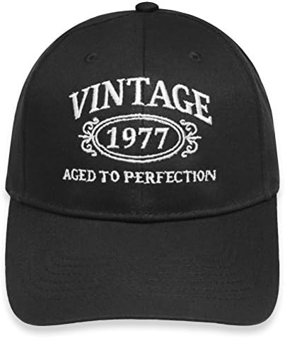 40th Birthday gift VINTAGE 1977 Aged to Perfection Birthday Party Decorations Cap