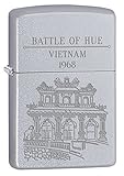 Zippo Lighter: Vietnam War, Battle of Hue - Satin Chrome 77226