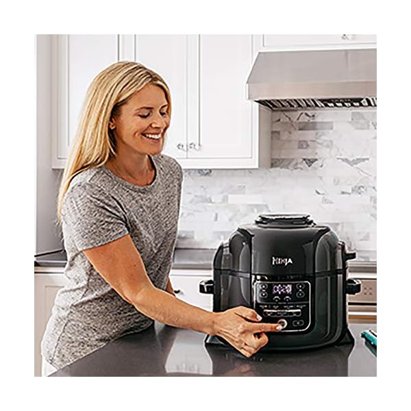 Ninja Foodi Multi-Cooker [OP300UK], 7-in-1, 6L, Electric Pressure Cooker and Air Fryer, Grey and Black