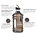 topware 2.2l/75oz/Half Gallon Dishwasher Safe New Material Tritan Plastic Hot Cold Water Jug Container Big Capacity Large Leakproof Bpa Free Water Bottle for Fitness Camping