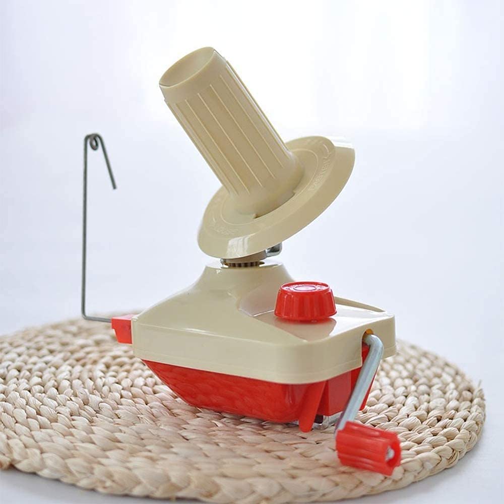 Yarn Winder, Knitting Yarn Ball Winder,Knitting Wool Winder Holder, Swift Table Top Hand Operated Winder,Manual Wool Yarn Cone Ball Winder - 180x135x100mm