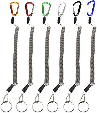 Regpre Fishing Lanyards Boating Rope Set of 6 Secure Pliers Lip Grips Tackle Fish Tools
