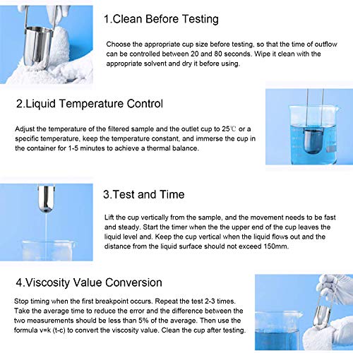 Zahn Immersion Viscosity Cup 44ml Cup Volume (1/2/3/4/5