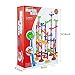 BATTOP Marble Run Railway Toy Marble Run Coaster Railway Construction Child Building Blocks DIY Game for Over 4 Years Old Kids