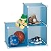 Honey-Can-Do SFT-01466 3-Cube 14-Inch Storage Unit, Sturdy Storage Solution, Blue