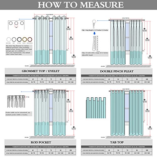 image for Dreaming Casa Solid Curtains Polyester Window Treatment 2 Tone Stitchi