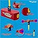 Flybar My First Foam Pogo Jumper for Kids Fun and Safe Pogo Stick for Toddlers, Durable Foam and Bungee Jumper for Ages 3 and up, Supports up to 250lbs (Red LED), 5.51x4.92x10.43