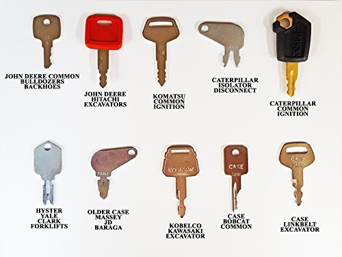 Keyman 16 Keys Heavy Equipment Key Set/Construction Ignition Keys Set