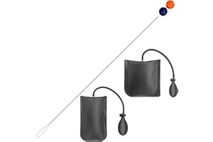 AUOMII 2PCS Air Wedge Bag Max Load 300 Pounds Pressure Heavy Duty Button Master Stainless Steel Emergency Tool