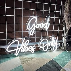 Neon Sign Good Vibes Only Neon Signs Light for Wall