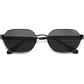 SOJOS Trendy Polarized Hexagon Sunglasses for Women Men, UV400 Retro Rectangle Shades SJ1238