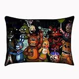 heizifang Custom Five Nights at Freddy's Pillowcase Bear Pillow Cushion Cover Pillowslip Size 20x30 Inch