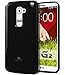 LG G2 Case, [Ultra Slim Fit] Goospery® Color Pearl Jelly Case *Slight Pearl Glittery Sheen* Premium TPU Cover [Shock Absorption] for LG G2 - Black
