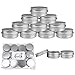 Beauticom Aluminum Silver Tin Metal Storage Containers with Screwtop Lids for DIY Beauty, Cosmetics, Accessories, Travel and More! (12 Pieces, 30G)