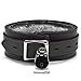 VP Leather BerlinX Lockable Collar Handmade Leather Choker (Black, Small)