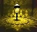 Sogrand Solar Christmas Lights Outdoor Yard Decorations Pathway Light Decorative Garden Stakes Driveway Markers 4Pack Dual Warm White LED for Outside Path Landscape