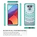 LG G6 Case,LG G6 Plus Clear Case,AnoKe [Scratch Resistant] Colors Mandala Flower Cute Grils Women Ultra Thin Slim Fit Hard Cover TPU Bumper Hybrid Protective Phone Case for LG G6/G6 Plus TM CH Mint