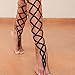 ALABAR Handmade Cotton Lace Up Crochet Barefoot Sandals Sexy Wedding Beach Accessory Dancing Anklets AQ08