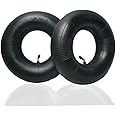 2Pcs 4.10/3.50-4" Inner Tube Tire Replacement with TR-87 Bent Valve Stem, Replacement Lawn Mower Tire Tubes,Wheelbarrow Tires