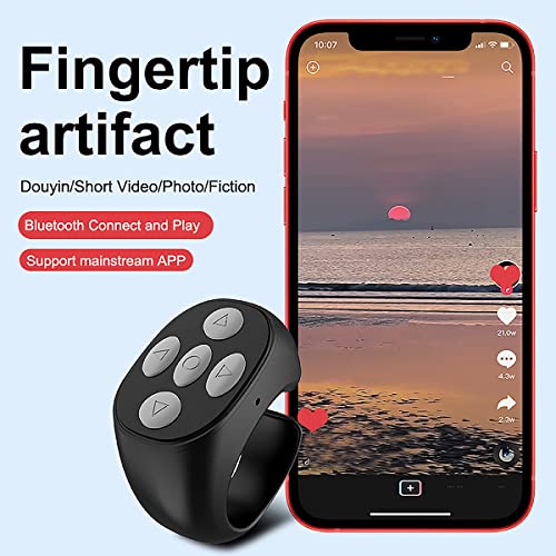 TIK Tok Bluetooth Remote Control Page Turner for iPhone Camera
