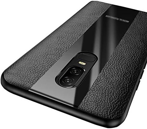 Heroisnice Compatible with Oneplus 6t Case 1plus One Plus Plus6t Op 6 t 1plus6t Phone Cover Slim Protective Square Bumper 6.41 Inch (Black)