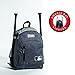 Franklin Sports Kids MLB Baseball Batpack Bag - Youth Baseball, Softball + Teeball Backpack - Sports Equipment Bag for Kids + Toddlers - Holds (2) Teeball + Baseball Bats + Includes Fence Hook