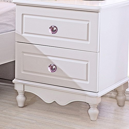 image for Do4U 10pcs 30mm Crystal Glass Cabinet Knob Drawer Pull Handle Kitchen 