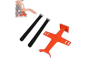 USTPO Universal Motorcycle Fork Saver,11.2 Inches Fork Support Brace Suspension Guard Protector with 2 Straps for Dirt Pit Bike Motocross Enduro Supermoto Orange