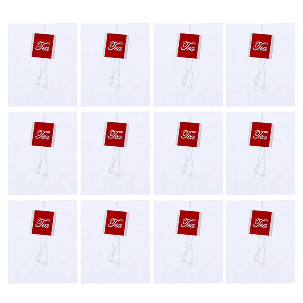 Cabilock 200pcs Tea Bag Pouches Sealed with Infuser Empty Teabags Loose Teabags Empty Mesh Filter Round Bags Tea Strainers Bags for Tea Leaves Empty Pyramid Teabags Bulk Seal Bag Drip Nylon